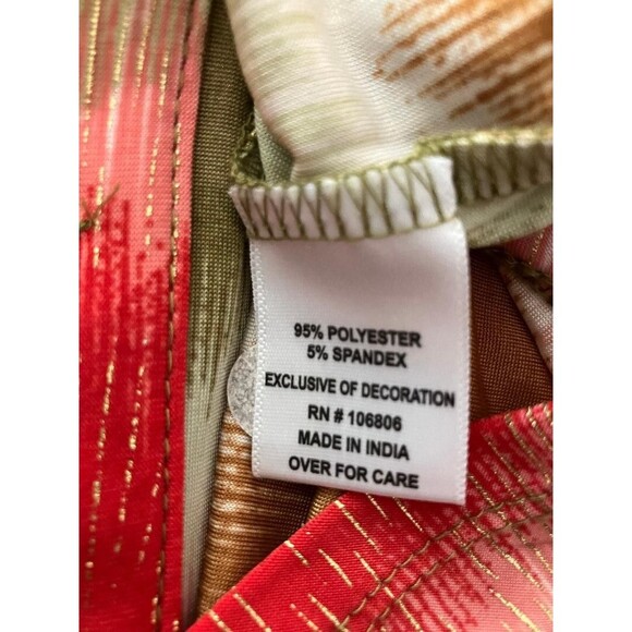 Emily Daniels Women’s XL Multicolor Sequin Blouse Shirt Roll Tab Sleeve - Picture 11 of 12